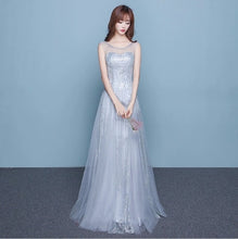 Load image into Gallery viewer, Dark Red Scoop Prom Dresses
